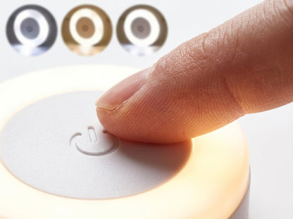 Lámpara Táctil LED Recargable con 3 Tonos de Luz