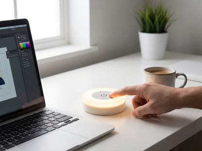 Lámpara Táctil LED Recargable con 3 Tonos de Luz
