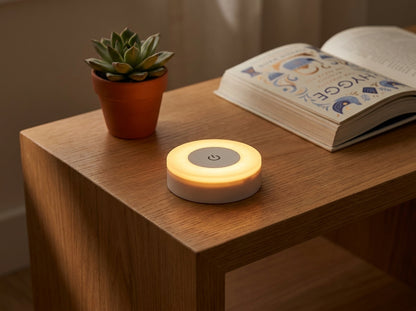 Lámpara Táctil LED Recargable con 3 Tonos de Luz